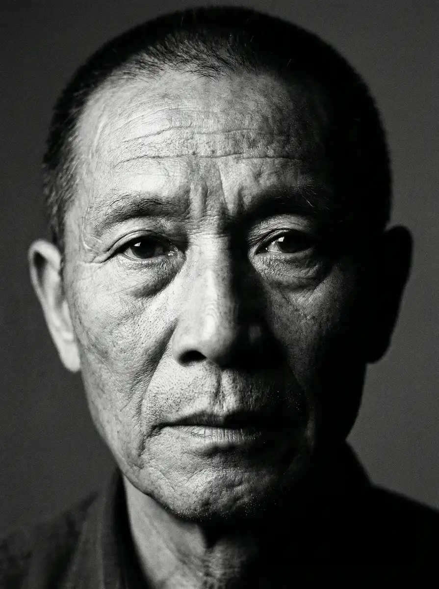 一位面容沧桑的老年男性纪实肖像